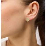 Green Jelly Square Studs