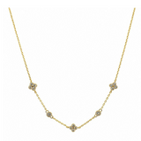 Gold Crystal Felice Chain Necklace