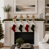 4 ASST SANTA SLEIGH STOCKING HOLDERS