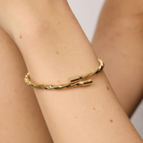 Gold Twisted Wrap Bracelet