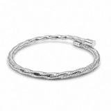 Silver Twisted Wrap Bracelet