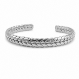 Silver Braided Cuff