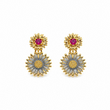 Gold Coloured Dixie Flower Earring