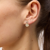 Gold Coloured Dixie Flower Earring