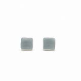 Blue Jelly Square Studs