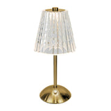 TIFFANY LED USB CLEAR GOLD LAMP