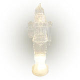ACRYLIC LED FROSTED NUTCRACKER WITH PARCEL