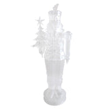 ACRYLIC LED FROSTED NUTCRACKER WITH TREE