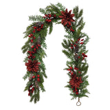 BURGUNDY BERRY GARLAND 183CM