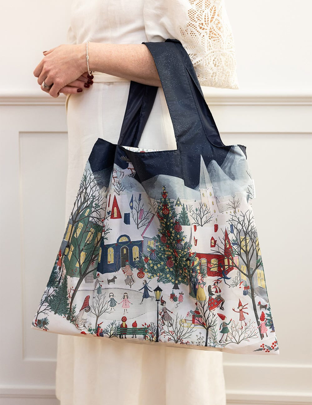 A Christmas Village - Reusable Large Shopping Bag - Pure Apotheca