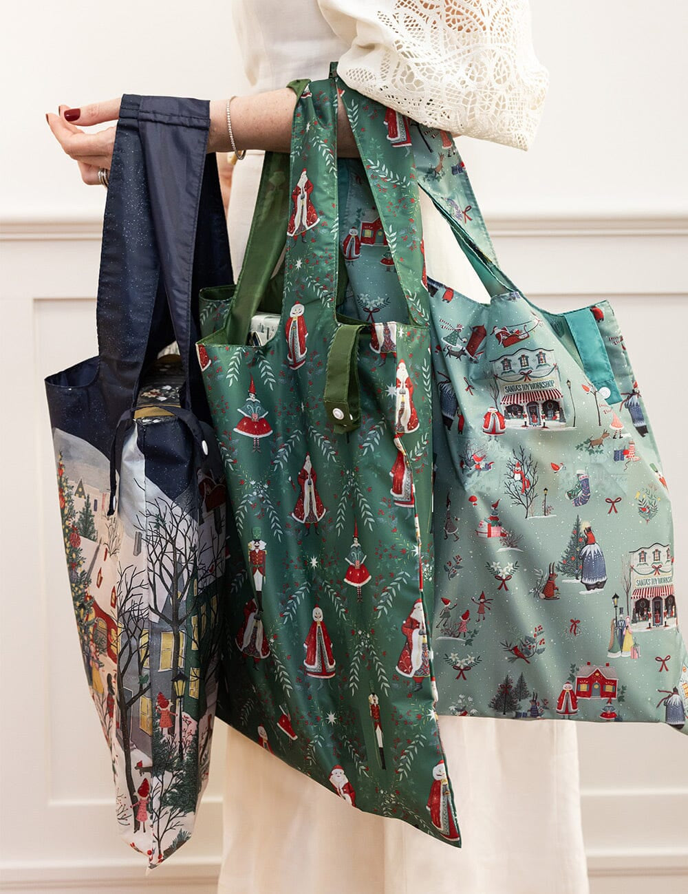 A Christmas Village - Reusable Large Shopping Bag - Pure Apotheca