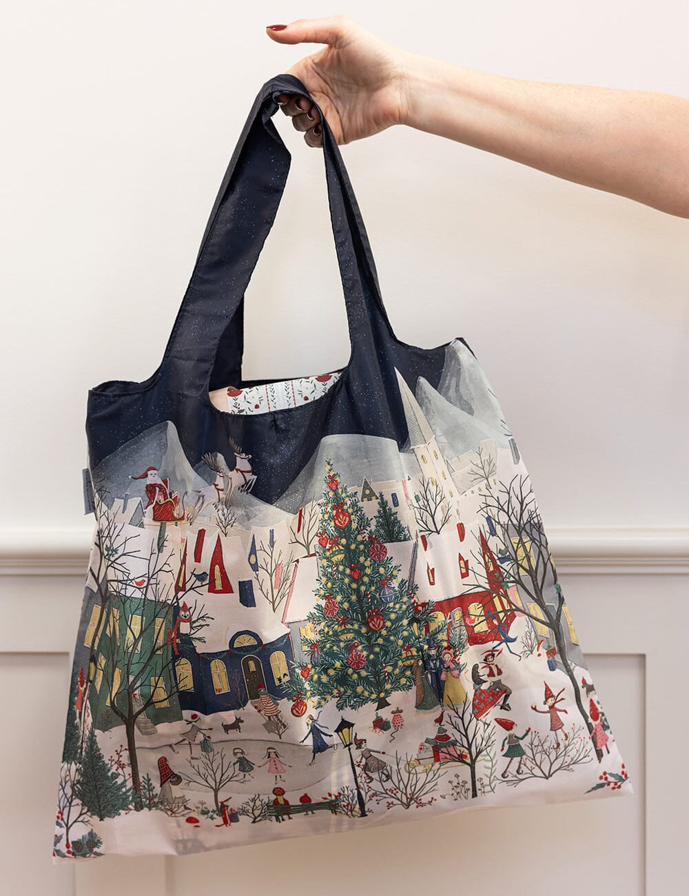 A Christmas Village - Reusable Large Shopping Bag - Pure Apotheca