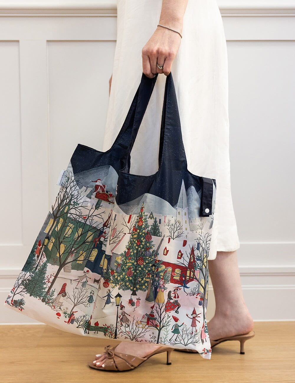 A Christmas Village - Reusable Large Shopping Bag - Pure Apotheca