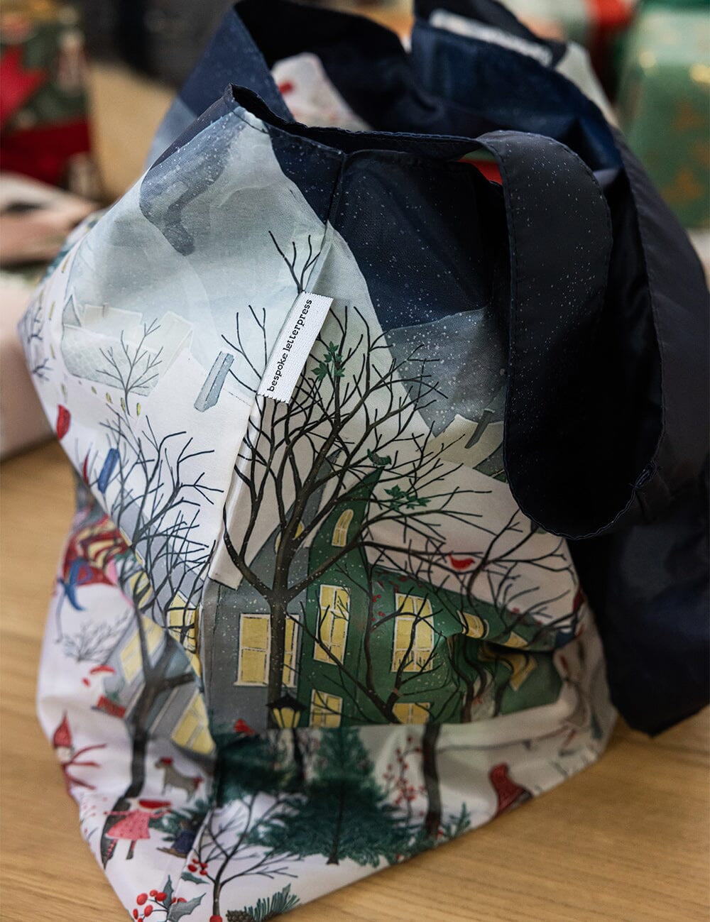 A Christmas Village - Reusable Large Shopping Bag - Pure Apotheca