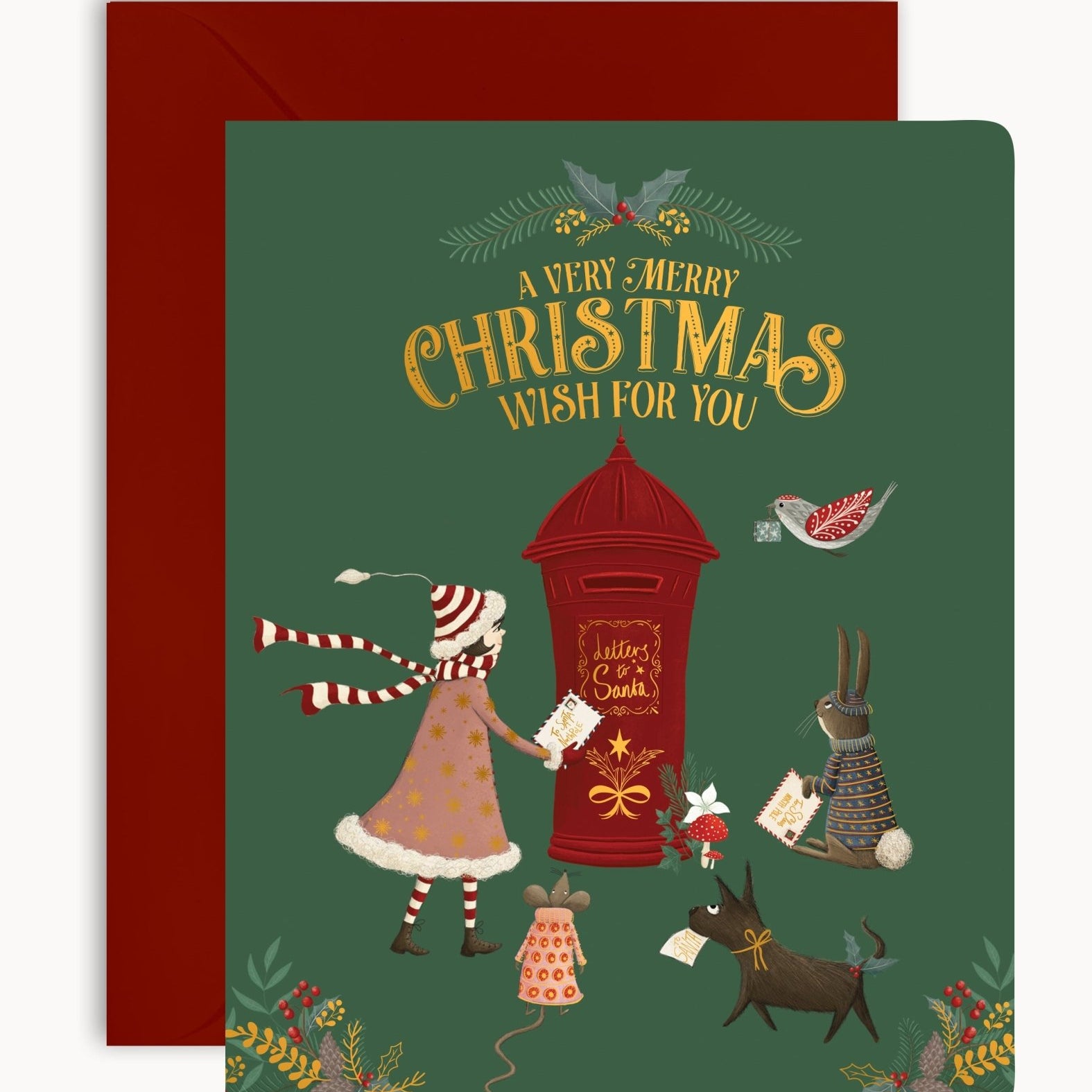 A Very Merry Christmas Wish for You Christmas Card - Pure Apotheca