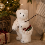 Fair Isle Knit Standing Polar Bear 28cm