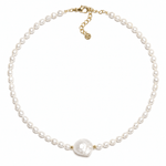 Abbey Baroque & Rice Pearl Necklace - Pure Apotheca
