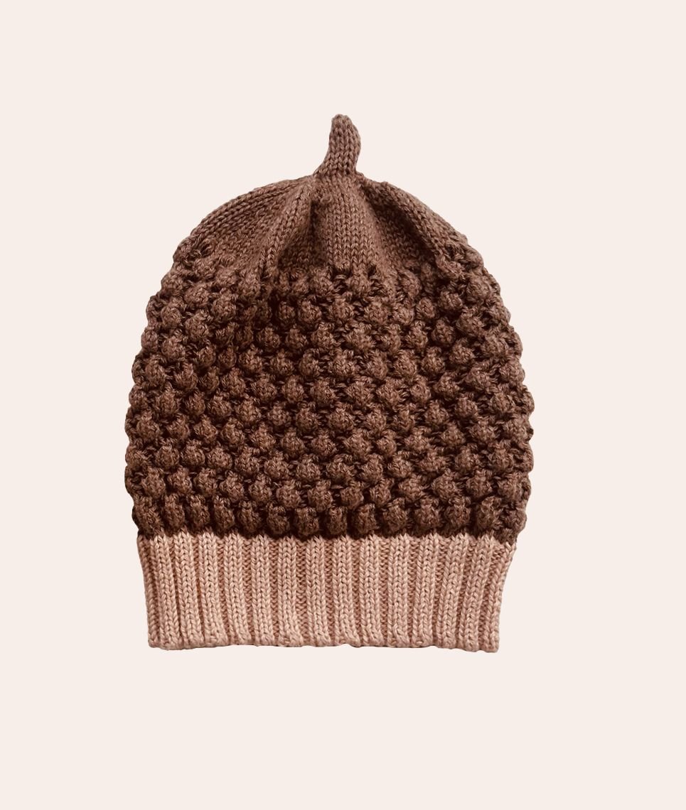 Acorn Knit Baby Beanie - Pure Apotheca