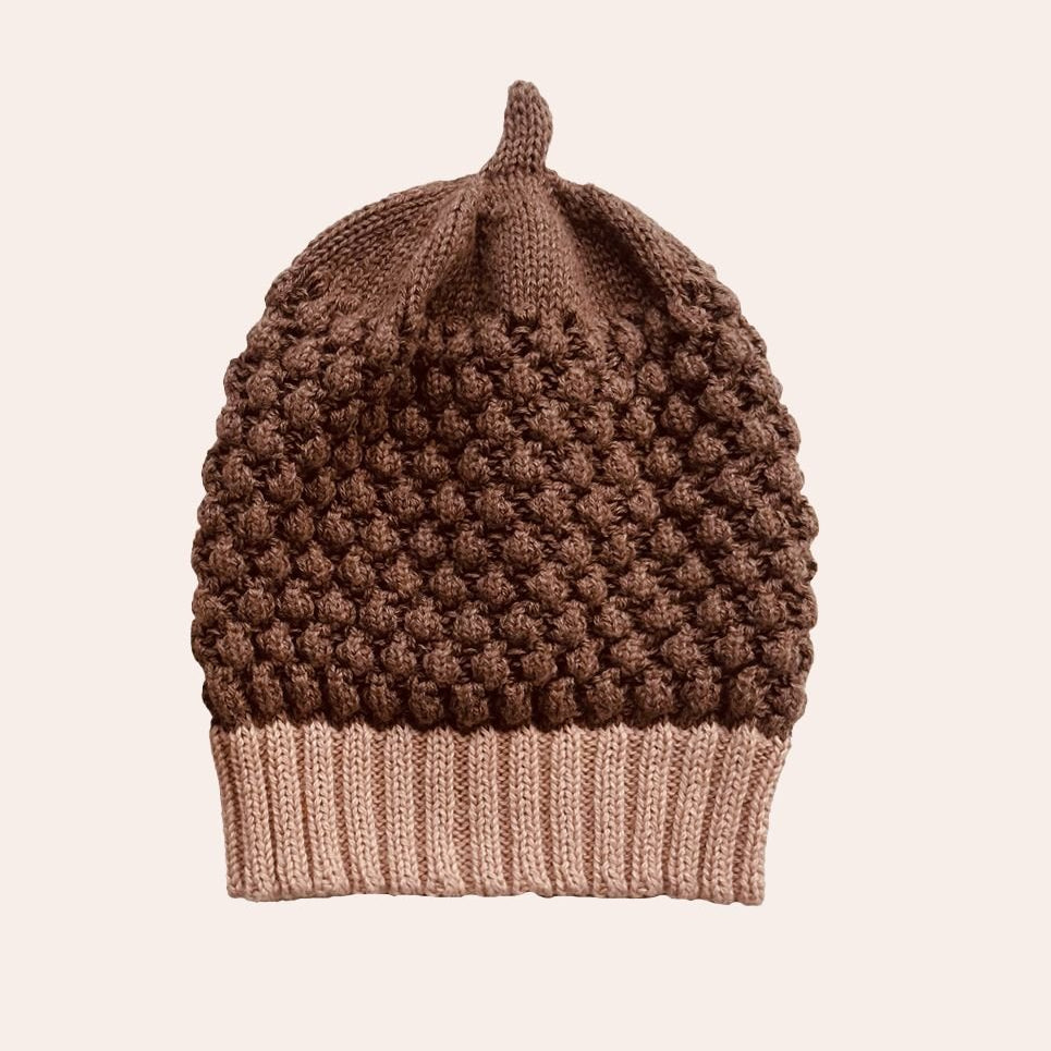Acorn Knit Baby Beanie - Pure Apotheca