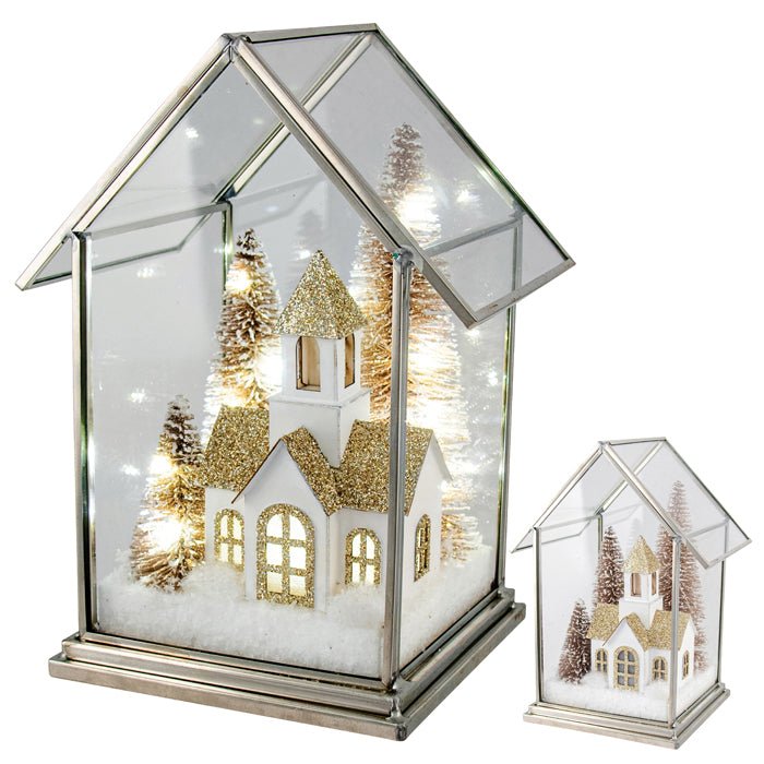 ACRYLIC CHAMPAGNE HOUSE WITH LED LIGHTS SML - Pure Apotheca