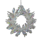 ACRYLIC IRRIDESCENT WREATH DECORATION CLEAR - Pure Apotheca