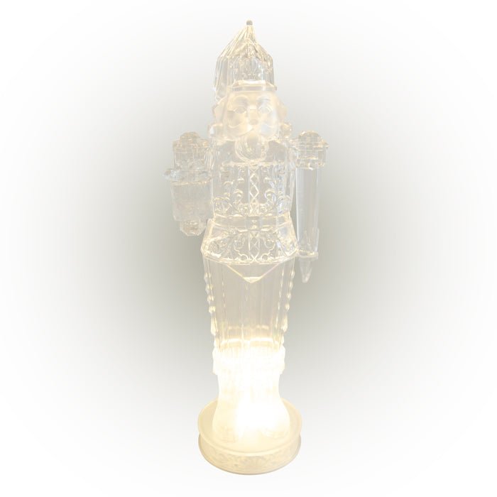 ACRYLIC LED FROSTED NUTCRACKER WITH PARCEL - Pure Apotheca