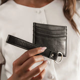 Ada Cardholder with Keyring Black Patent - Pure Apotheca