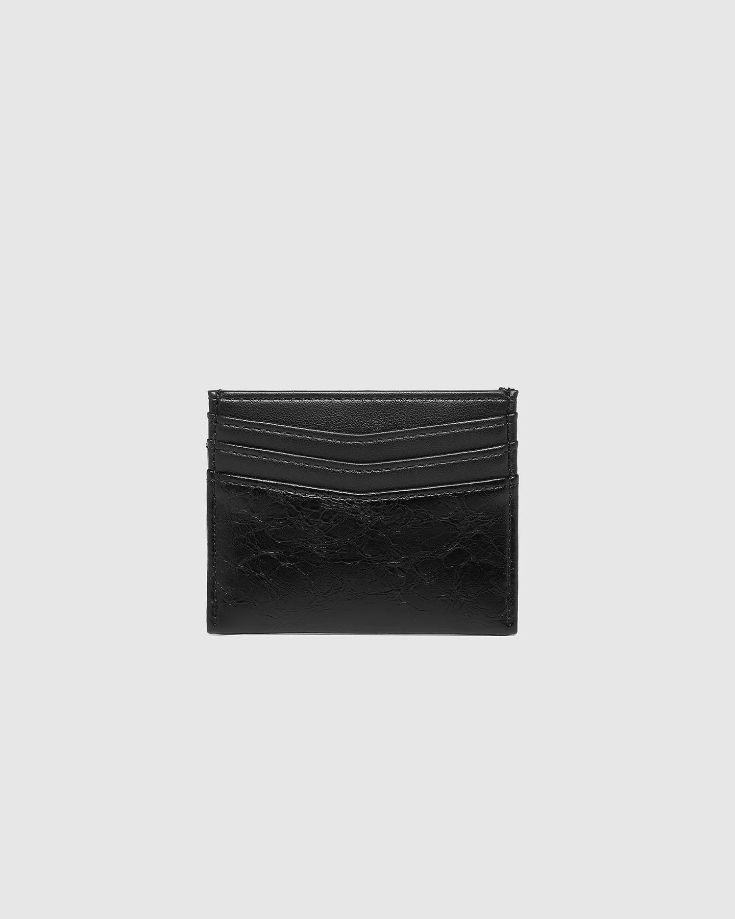 Ada Cardholder with Keyring Black Patent - Pure Apotheca