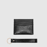 Ada Cardholder with Keyring Black Patent - Pure Apotheca