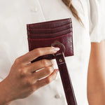 Ada Cardholder with Keyring Burgundy Patent - Pure Apotheca