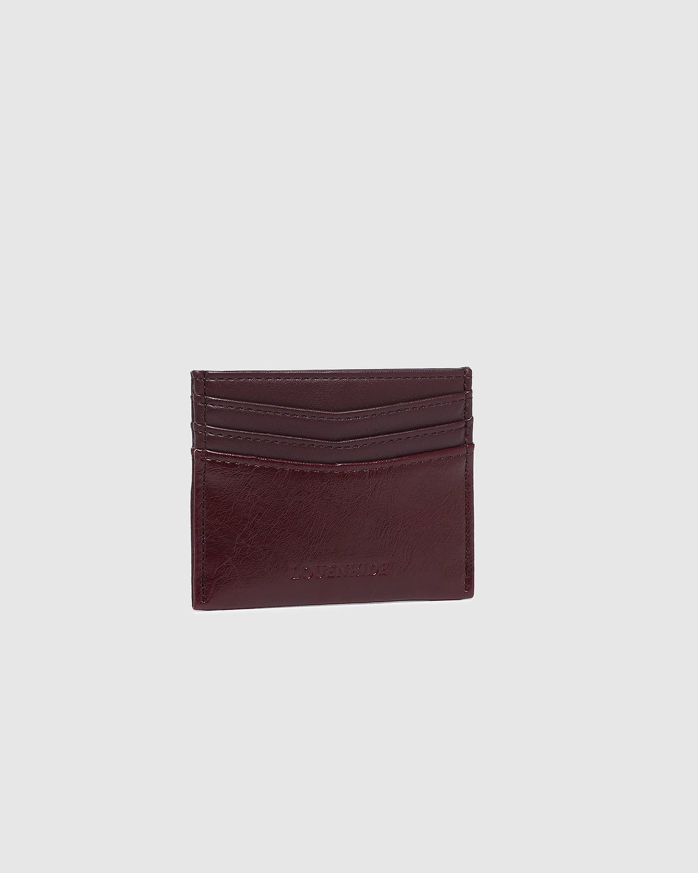 Ada Cardholder with Keyring Burgundy Patent - Pure Apotheca
