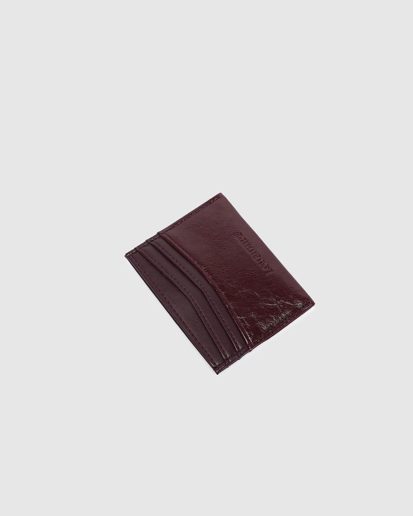 Ada Cardholder with Keyring Burgundy Patent - Pure Apotheca