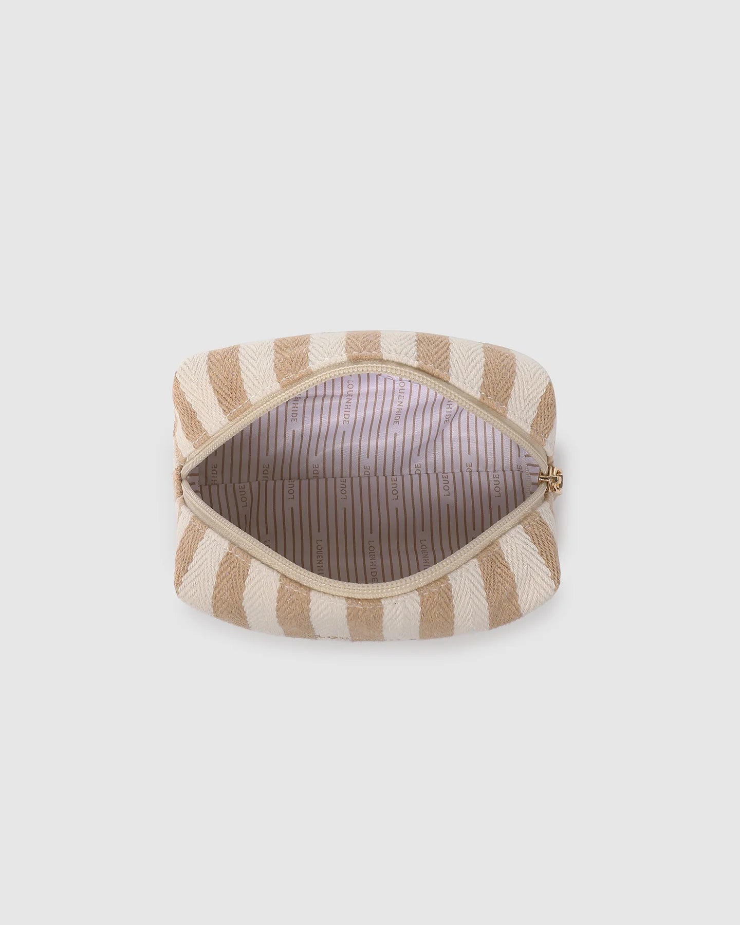 Addi Pouch Beige Stripe - Pure Apotheca