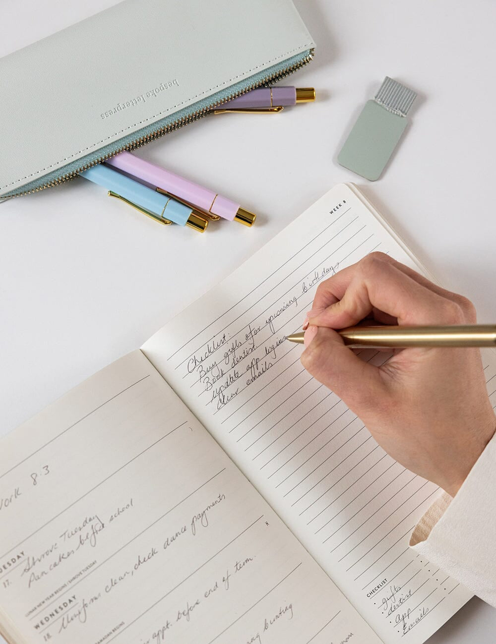 Adhesive Rectangle Pen Loop - Dusk Blue - Pure Apotheca