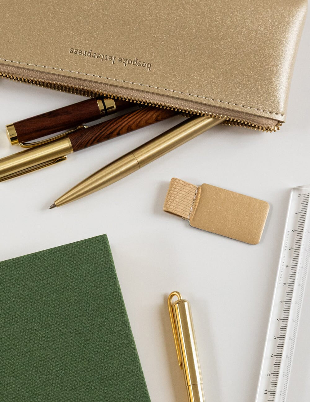 Adhesive Rectangle Pen Loop - Gold - Pure Apotheca