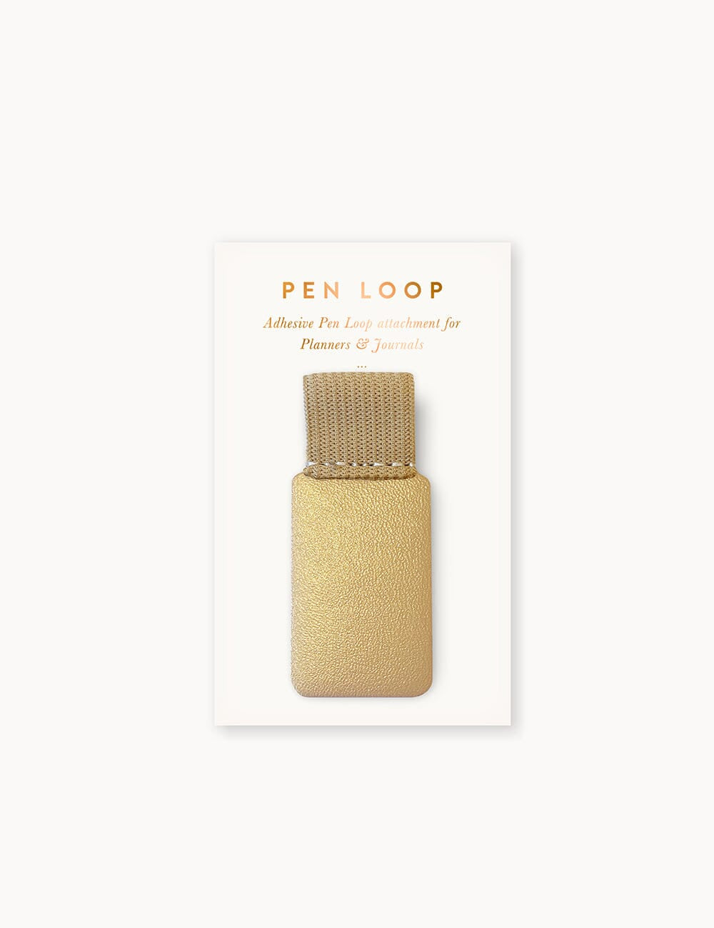 Adhesive Rectangle Pen Loop - Gold - Pure Apotheca