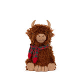 ADORABLE TARTAN HIGHLAND COW SITTING - Pure Apotheca