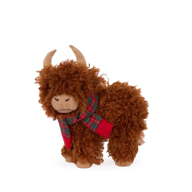 ADORABLE TARTAN HIGHLAND COW STANDING - Pure Apotheca