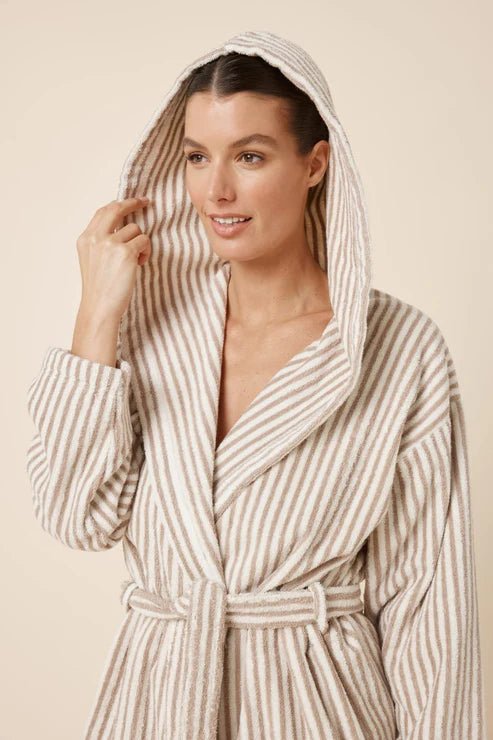 Adriana Terry Towel Robe Natural Medium - Pure Apotheca