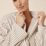 Adriana Terry Towel Robe Natural Medium - Pure Apotheca