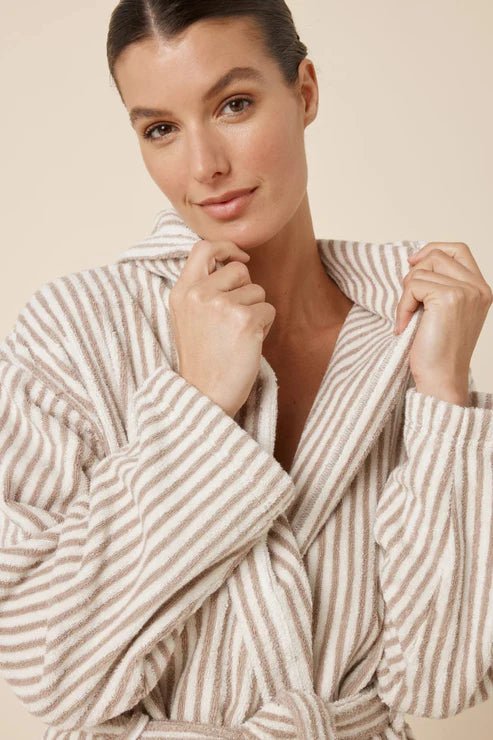 Adriana Terry Towel Robe Natural Medium - Pure Apotheca