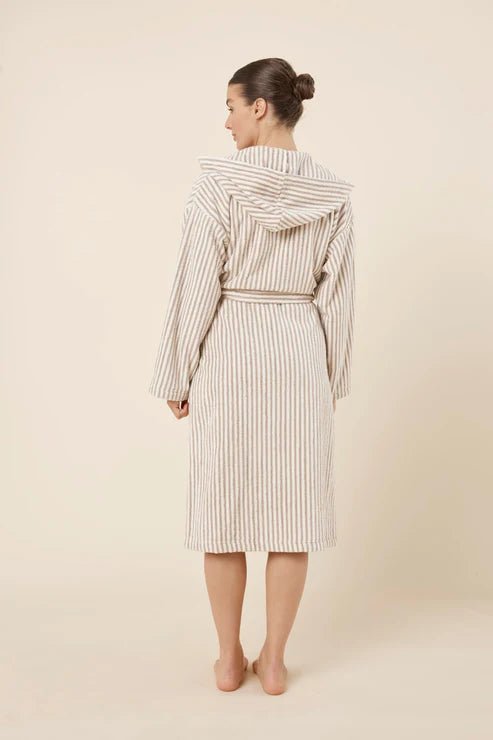 Adriana Terry Towel Robe Natural Medium - Pure Apotheca