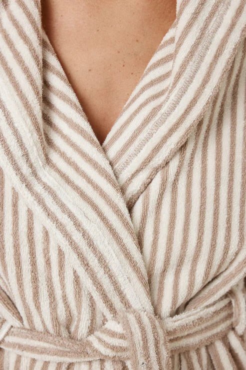 Adriana Terry Towel Robe Natural Medium - Pure Apotheca