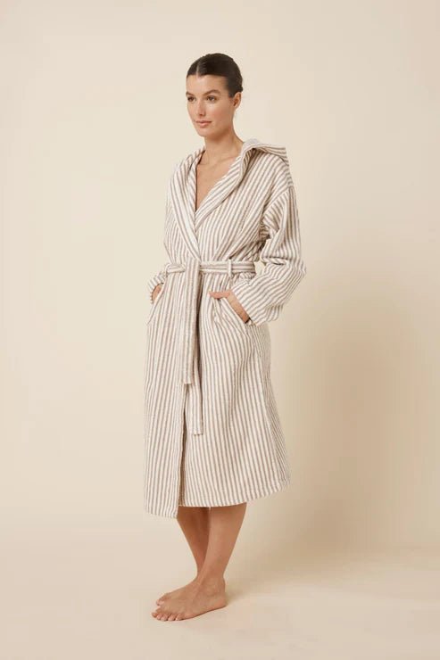 Adriana Terry Towel Robe Natural Medium - Pure Apotheca