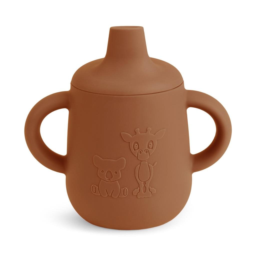 Aiko Silicone Sippy Cup Caramel Cafe - Pure Apotheca