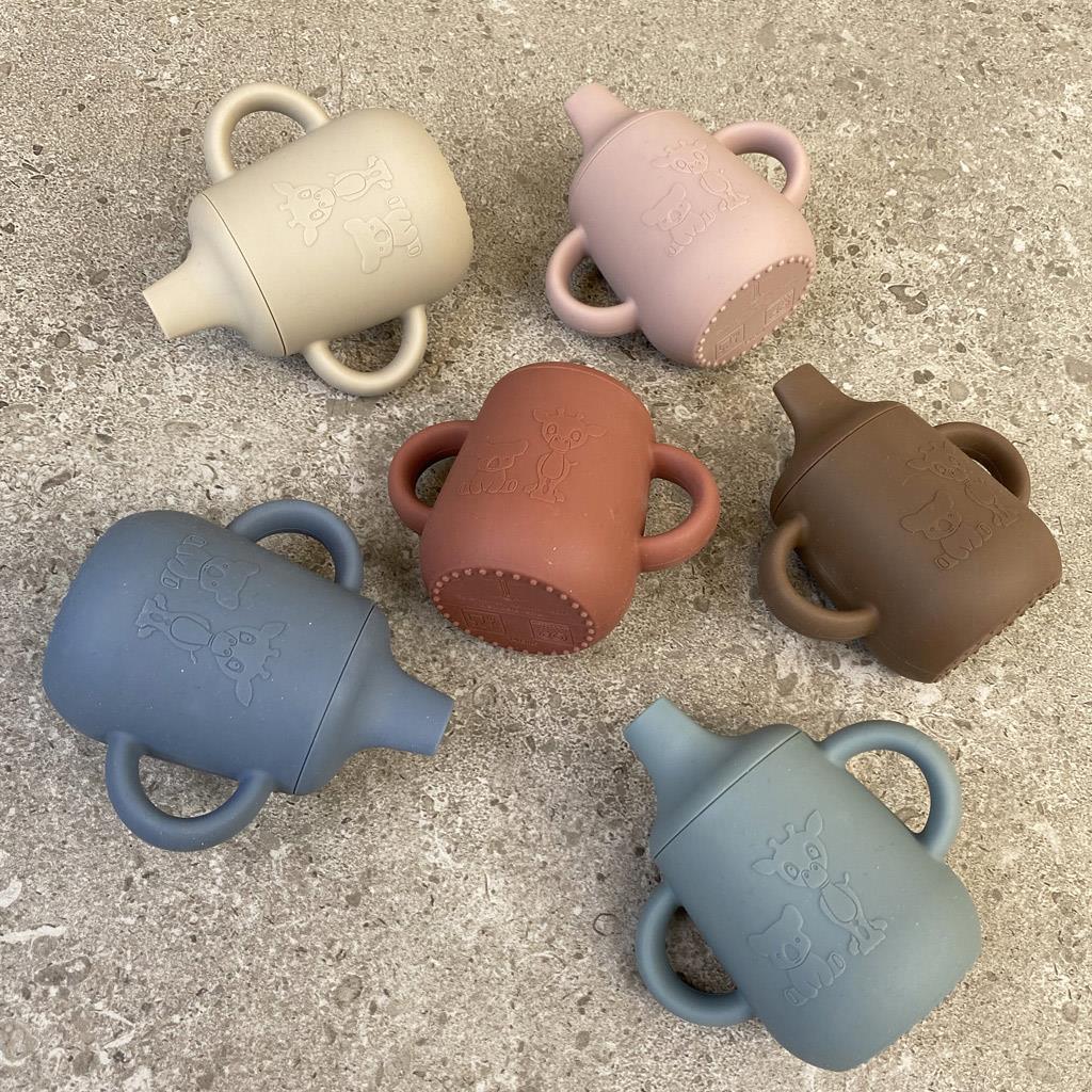 Aiko Silicone Sippy Cup Caramel Cafe - Pure Apotheca