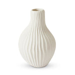 AKIRA TEXTURED WHITE VASE LARGE - Pure Apotheca