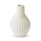 AKIRA TEXTURED WHITE VASE LARGE - Pure Apotheca