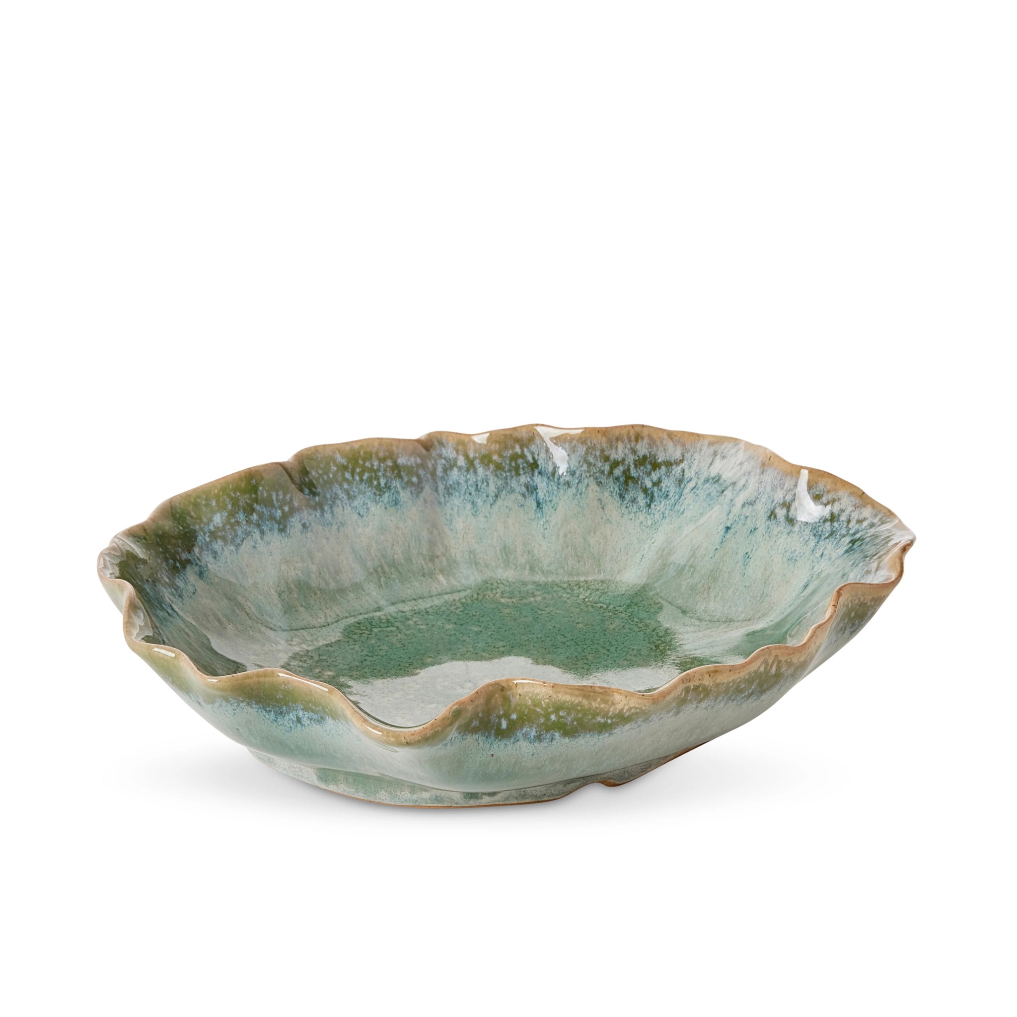 ALBA GREEN GLAZED DECORATIVE PLATE - Pure Apotheca