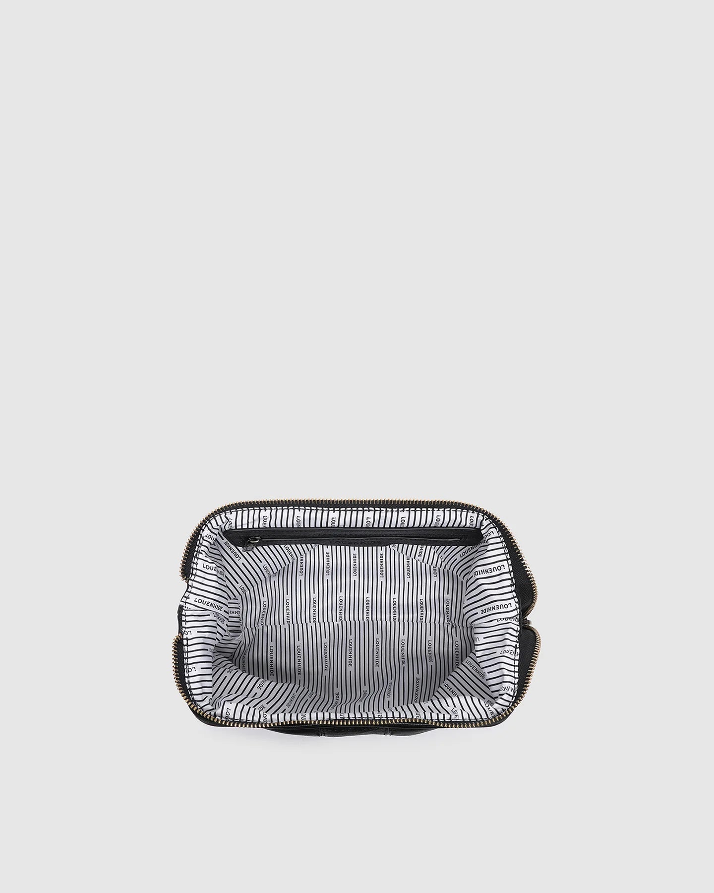 Albie Cosmetic Case Saddle Black - Pure Apotheca